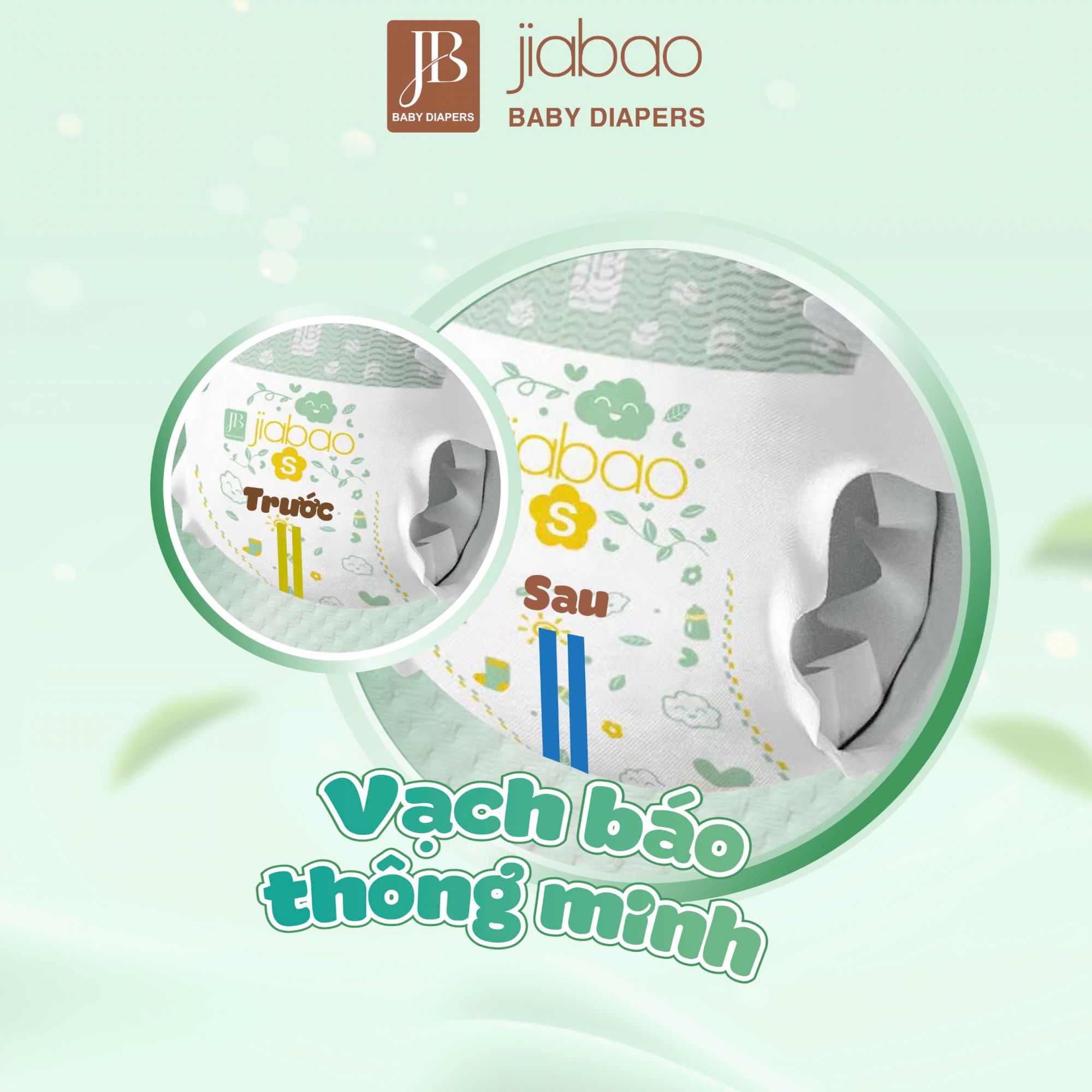 Bỉm Jiabao hỗ trợ chăm sóc bé