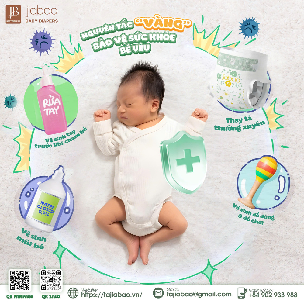 Bé hay bị hăm tã? Hãy thử ngay tã Jiabao nhẹ nhàng với da bé