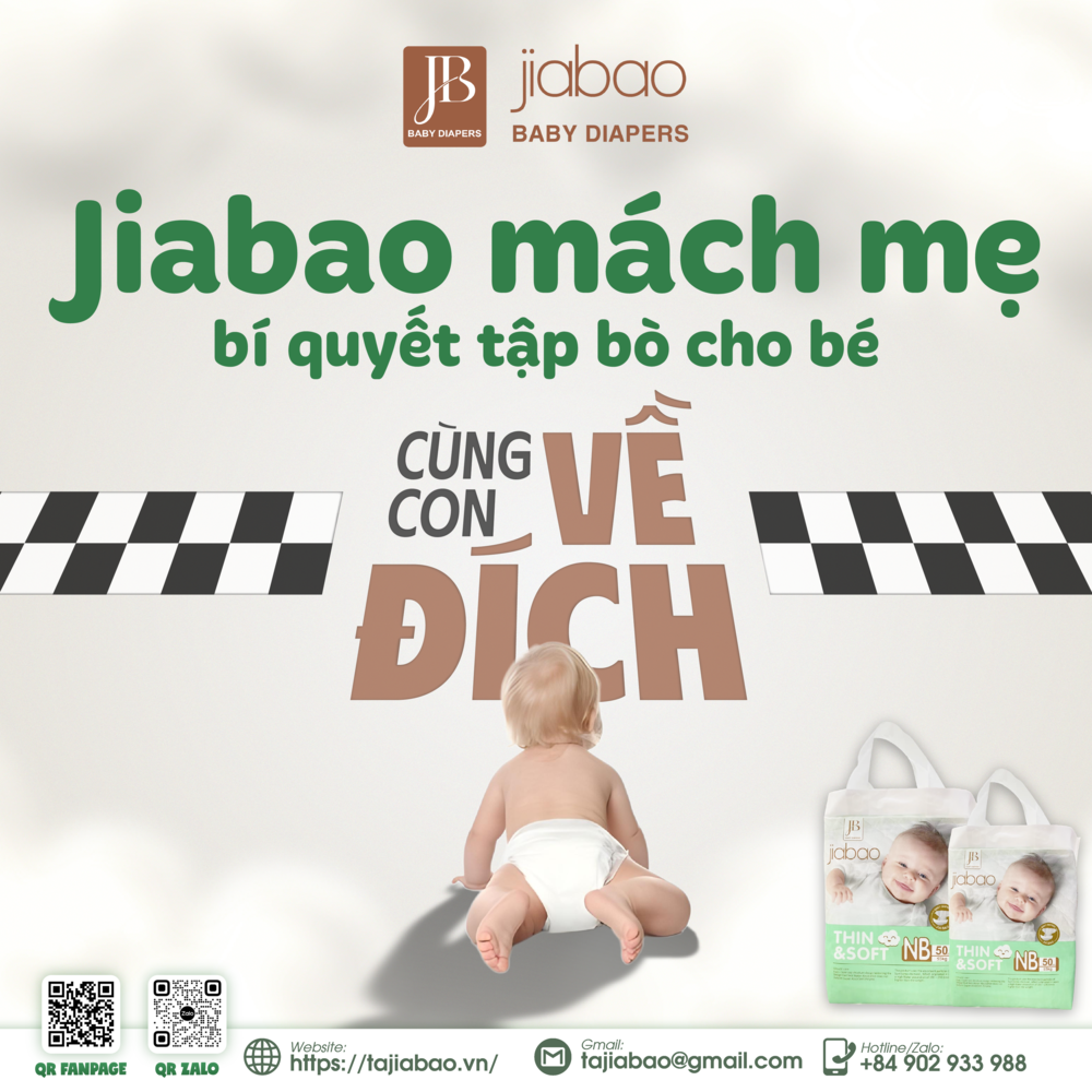 Bỉm Jiabao phù hợp cho bé
