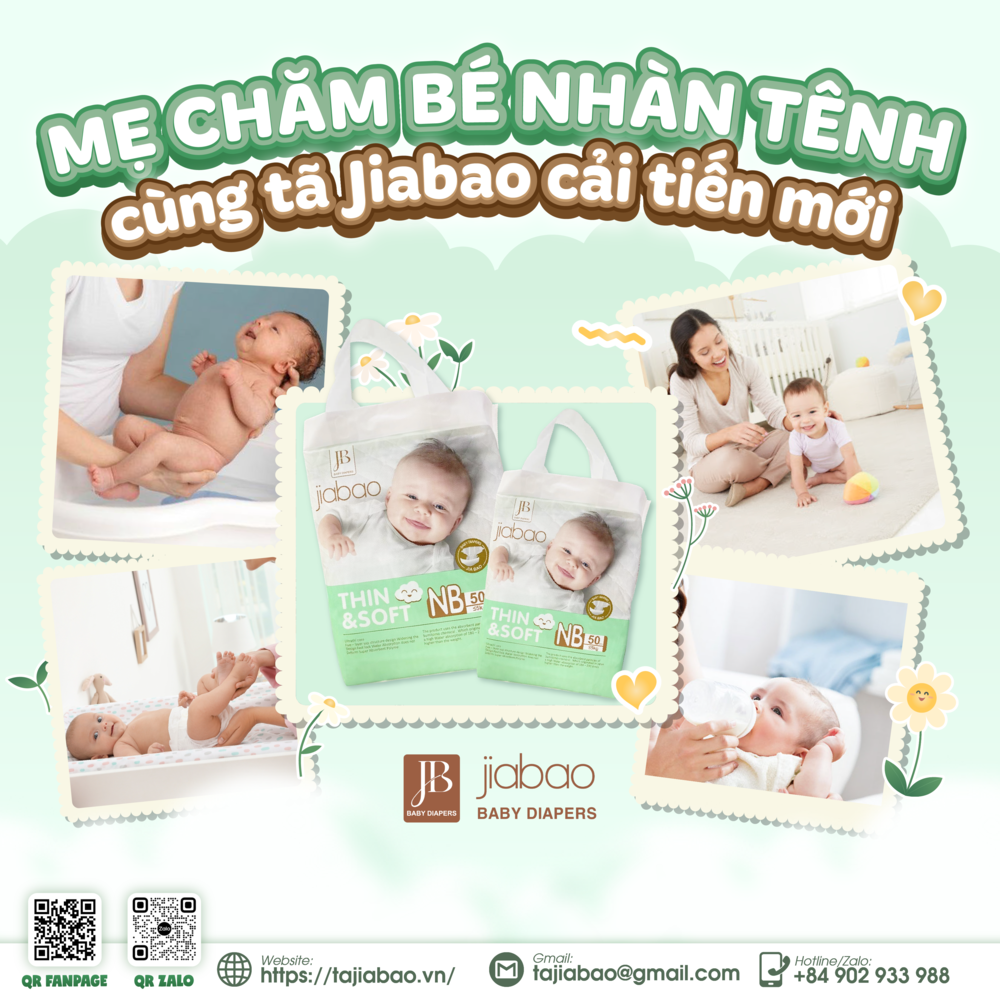 Bỉm Jiabao phù hợp cho bé