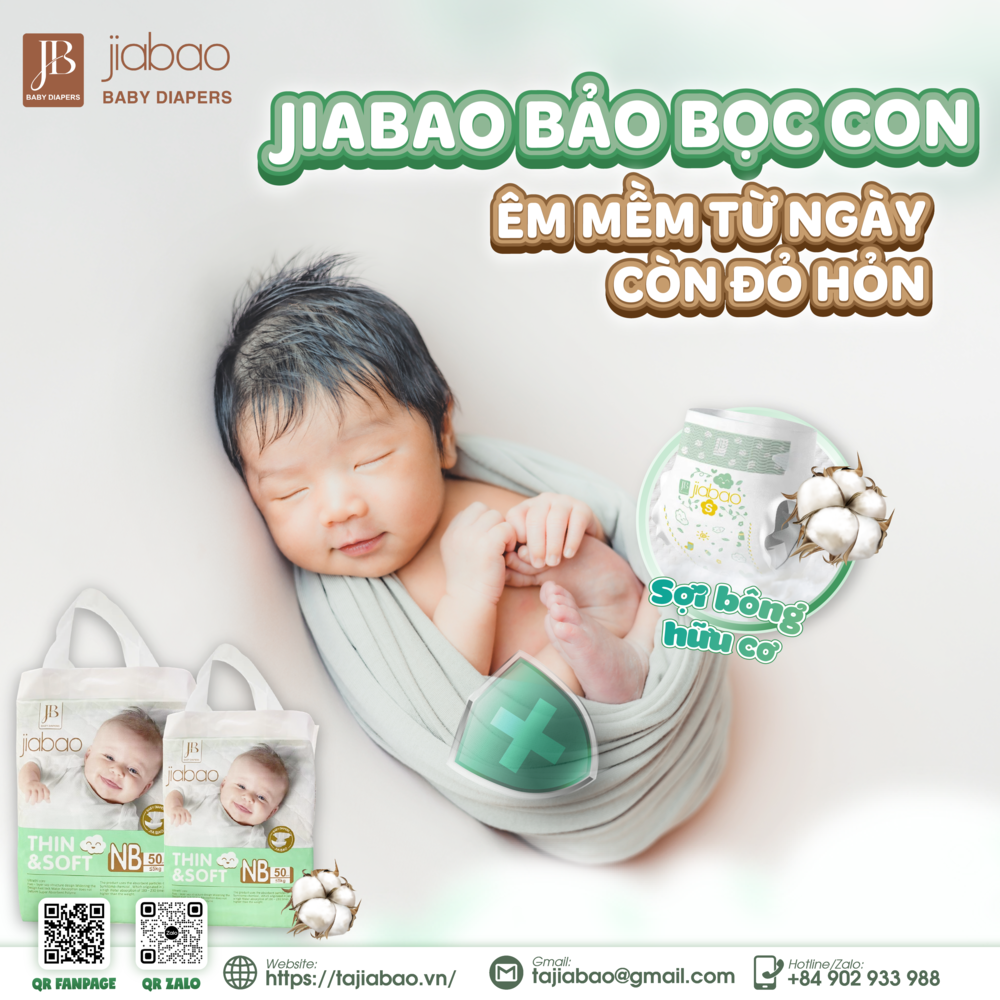 Bỉm Jiabao bảo vệ sức khỏe bé